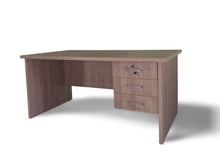 Load image into Gallery viewer, Executive Office Desk, 3 Drawers (Melamine) 1600x900x750mmH
