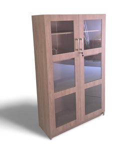 Glazed Door Bookcase (Melamine) 900x360x1500mmH