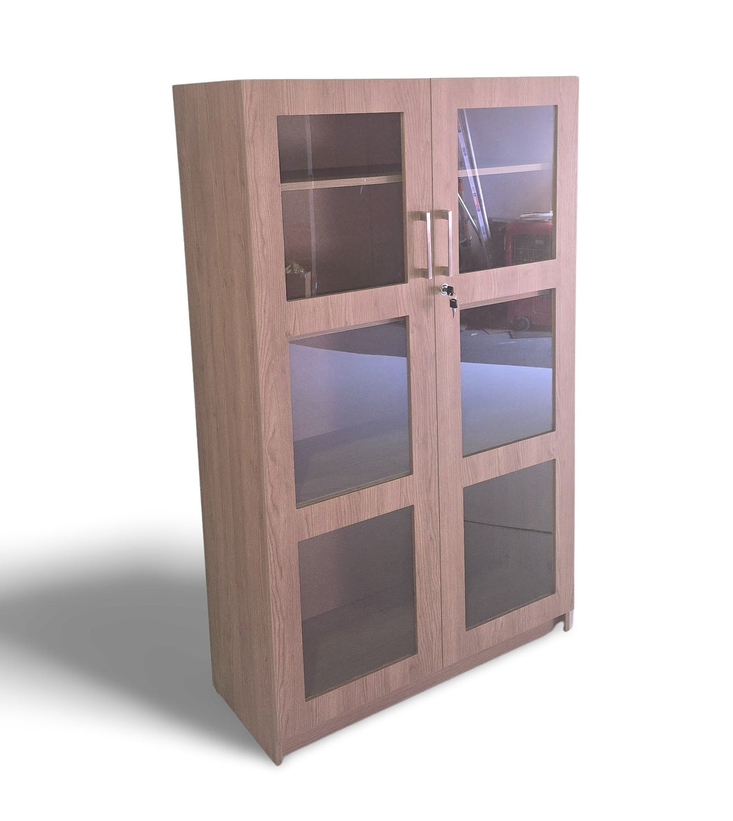 Glazed Door Bookcase (Melamine) 900x360x1500mmH