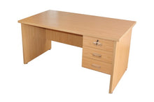 Load image into Gallery viewer, Executive Melamine Typist Desk, 3 Drawers: 1200x900x750mmH
