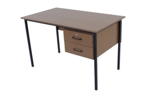 Teacher's Desk with 2 Drawers (Melamine/MDF) - Small 1200x700x750mmH
