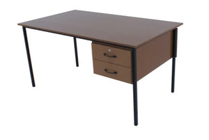 Office Desk with 2 Drawers (Saligna/MDF) 1500x850x750mmH