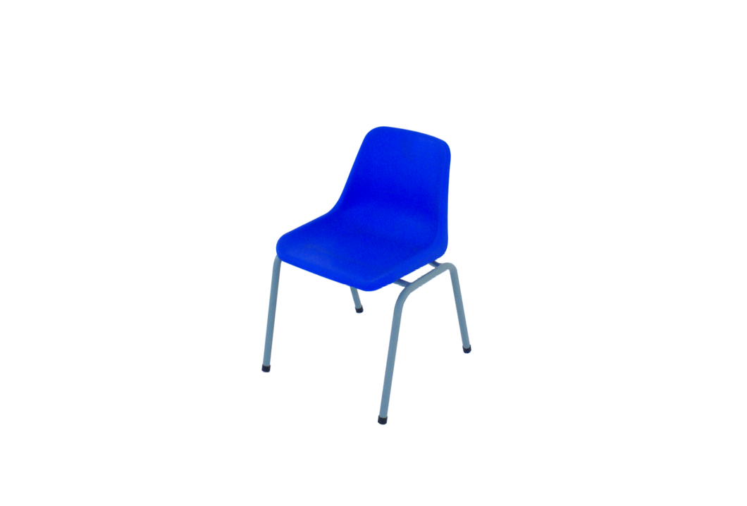 Grade R Polyshell Chair, Blue, 325mmH