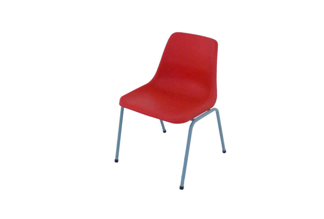 Higher Primary Polyshell Chair, Red, 400mmH