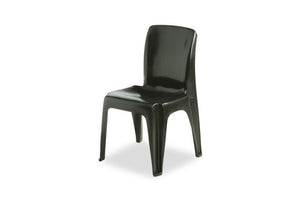 Secondary Polypropylene Chair, Black, 450mmH